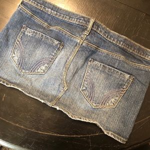 🔵Hollister denim mini skirt
